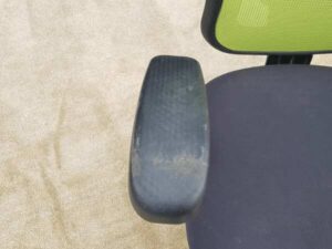 Office chair, fabric cushion, mesh backrest, green_T7GS8UCA68