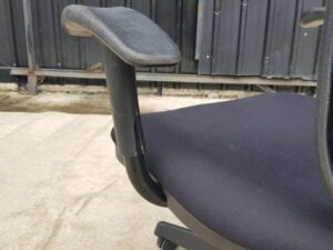Office chair, fabric cushion, mesh backrest, green_T7GS8UCA68