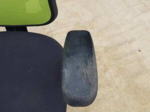 Office chair, fabric cushion, mesh backrest, green_T7GS8UCA68