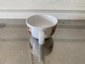 Ceramic soup bowl with handle, Campbell's brand.