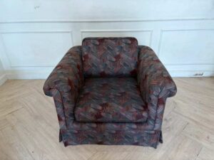 3+1 seater sofa set, vintage style fabric upholstery (1)
