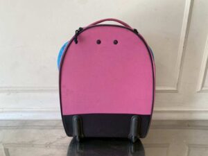 Children's backpack, pink with butterfly pattern, Samsonite brand, Sammies model.