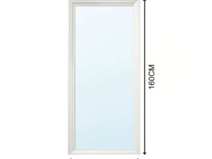 Full-length mirror, freestanding dressing mirror, white frame (2)
