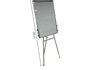 White flipchart board with stand