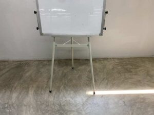 White flipchart board with stand