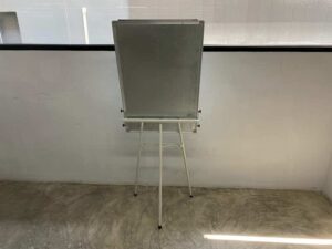 White flipchart board with stand