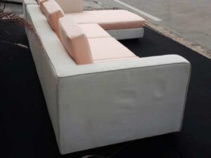 Cream-Peach Fabric 4-Seater L-Shape Sofa_H65W4JI75O_UJ8UGB0EEW