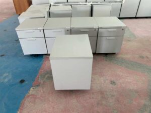 Rockworth Mobile Filing Cabinet, 2 Drawers, Grey