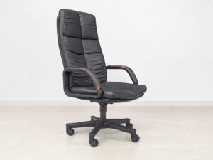 Office chair, executive chair, leather seat, black_UT5A1R5M5Q