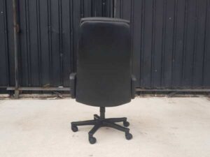 Office chair, executive chair, leather seat, black_UT5A1R5M5Q