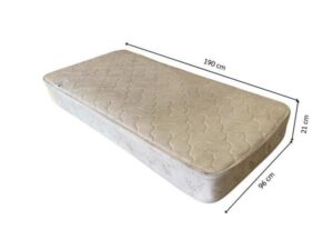 3-foot RESTONIC HAZELWOOD SUPREME mattress with bed base