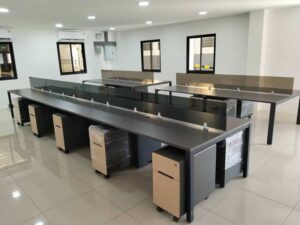 Steel frame mobile cabinet, Practika brand, 2 wooden drawers, with wheels._VSLGPHJZGB