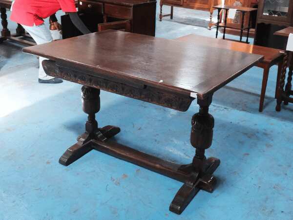 Dining table, multi-purpose table, mahogany wood, imported from Europe._W45ZL7NB0J