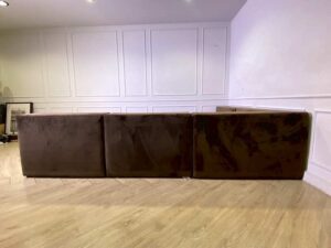 Family Bed, Dark Brown Velvet