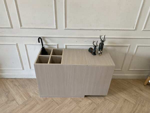 Gray sofa side cabinet, modern style