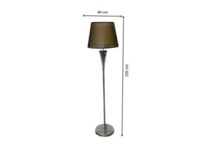 Floor lamp with iron base