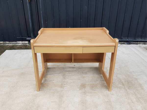 Wooden desk with 2 drawers, 107 cm