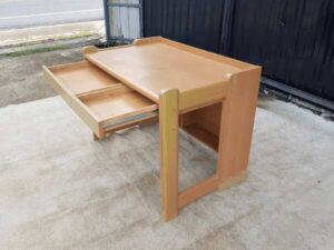 Wooden desk with 2 drawers, 107 cm