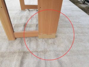 Wooden desk with 2 drawers, 107 cm