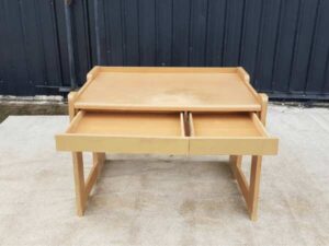Wooden desk with 2 drawers, 107 cm