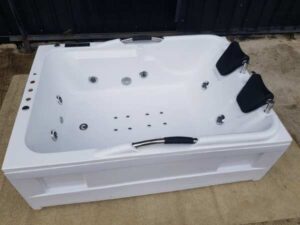 Corner bathtub for 2 people, size 1.7 meters, whirlpool bathtub, spa bathtub, jacuzzi bathtub, soaking tub_YLXWQWC3XT