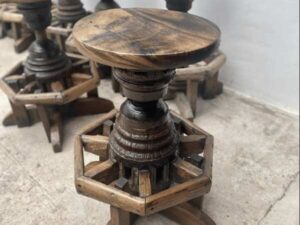Wooden table, chairs, cart, 3-piece set (there are many)_YQ4BRLTNE1