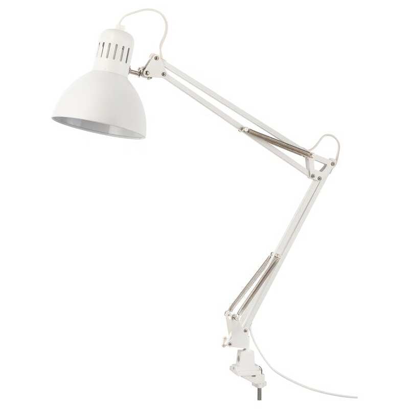 IKEA White Clamp-on Desk Lamp (2)