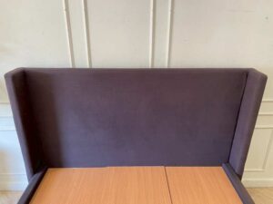 5-foot bed, S.B. FURNITURE brand, dark gray color.