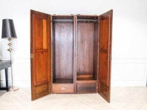Mahogany wardrobe With mirror, 2 doors, 1 drawer, imported from Europe._YY2PERRU30