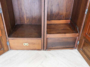 Mahogany wardrobe With mirror, 2 doors, 1 drawer, imported from Europe._YY2PERRU30