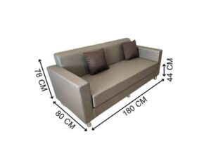 Minimal Modern Sofa Set (3+1+1) – Grey