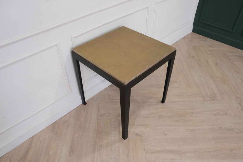 Lamp table, steel frame Side table, reception table, hotel work_ZHGMMBVK5P