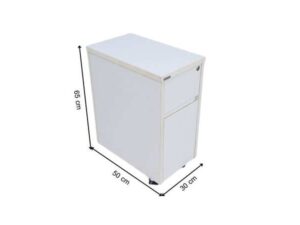 White 2-drawer filing cabinet, ROCKWORTH brand