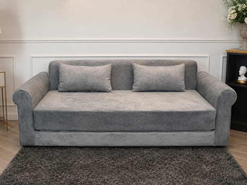 Velvet Sofa Bed with Adjustable Backrest (Brand New)_KQ72295OXW_0SS41HE6XA