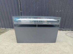 Glass display case, jewelry cabinet with 12 drawers.