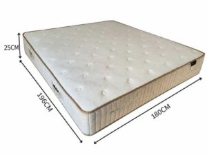 SleepLatex by Greenlatex BARTRAM 6-Foot Natural Latex Mattress, 25 cm Thick, Latex Support System