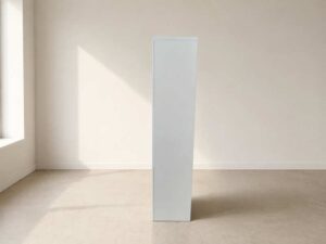 Tall 3-door cabinet, white