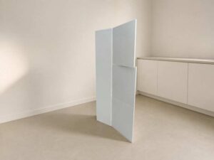 Tall 3-door cabinet, white