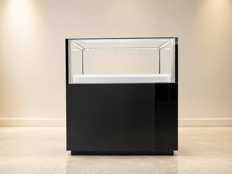 Black Glass Display Cabinet