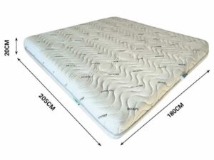 RUMMEL & HAGS Bedding Mattress, King Size (6 ft), Latex Support System, Cream