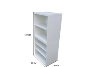 White 5-Tier Shelving Unit