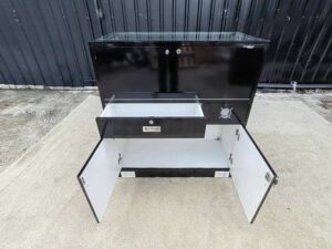 Black Glass Display Cabinet