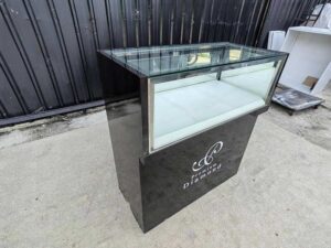 Black Glass Display Cabinet