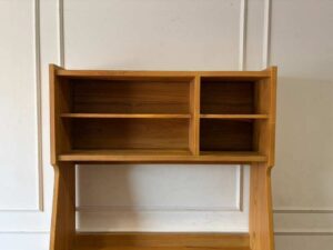 Teak display cabinet with 2 doors and 4 drawers (1)