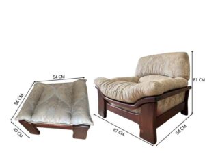 Chair + Footstool Chair