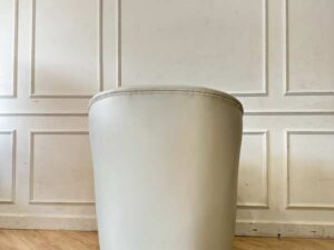 Modern style white leather armchair (1)