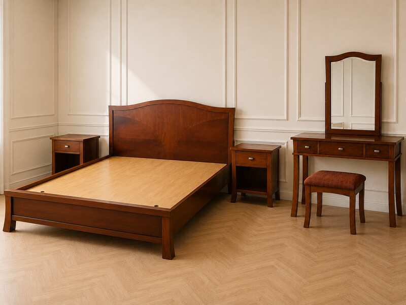 Trees Classic Wood Bedroom Set (1)