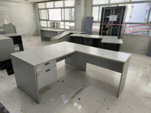 Modernform L-Shaped Corner Office Desk, White, 150 cm