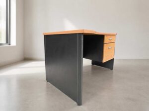 Contoured Desk with 2 Drawers