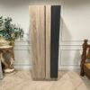 Modern Tall Plywood Wardrobe with Light Oak and Black Finish